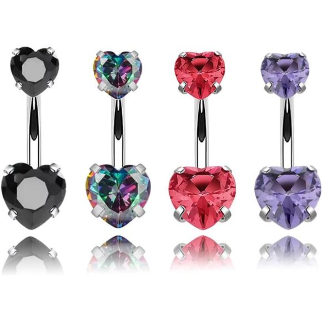 Belly Button Rings Surgical Stainless Steel 14g